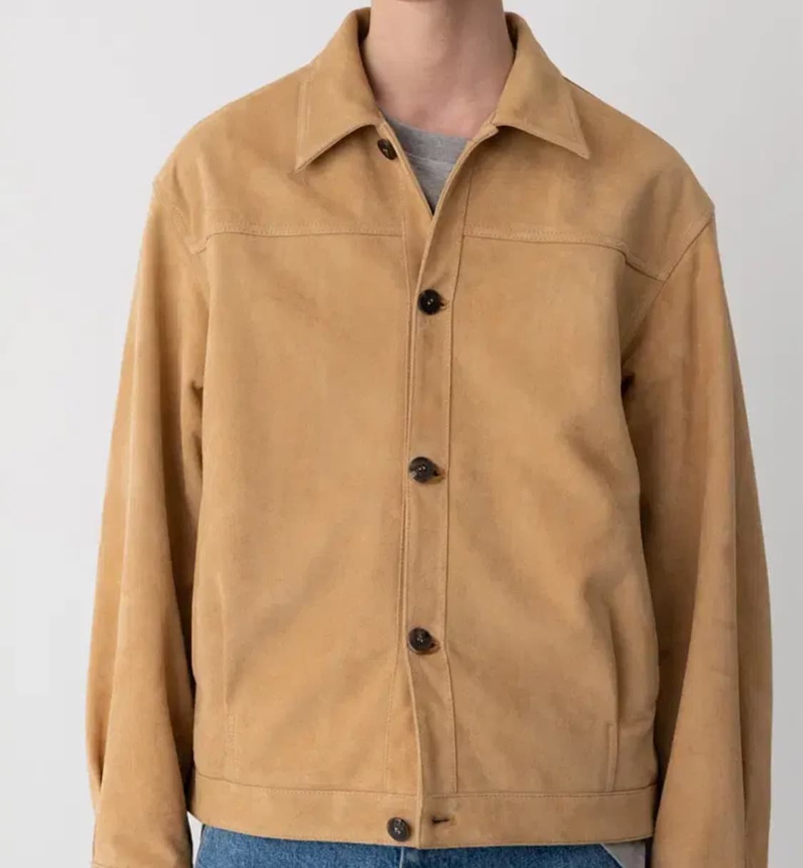 le17septembre homme suede jacket camel 상품이미지2