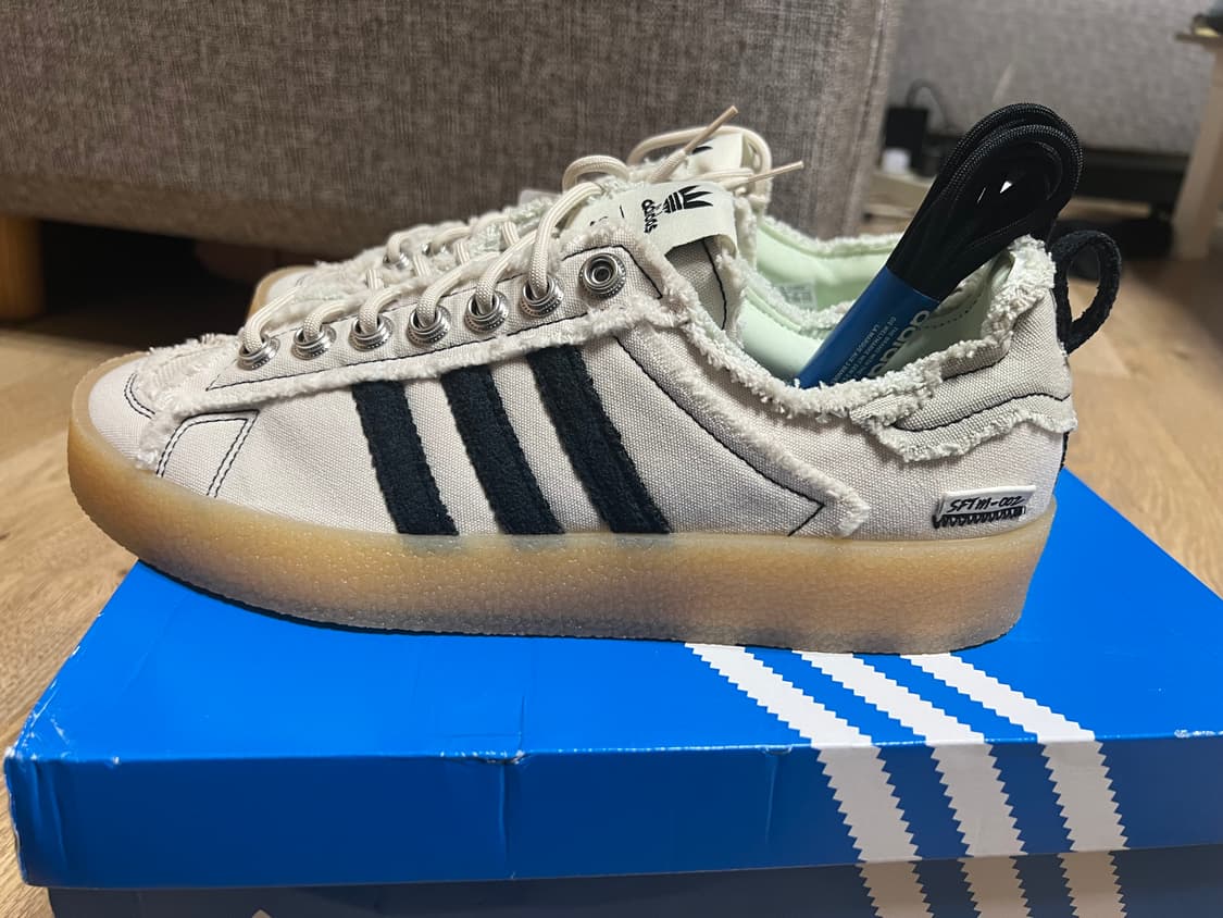 285)새상품 아디다스 캠퍼스 80s 송포더뮤트 블리스 코어 블랙 상품이미지2