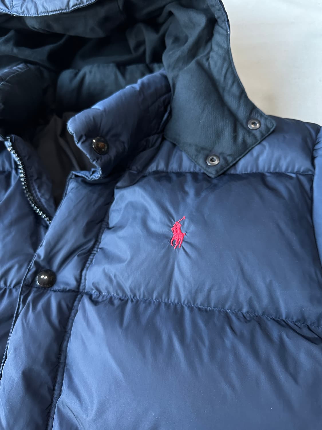 폴로 다운 패딩 네이비 XL  상품이미지2