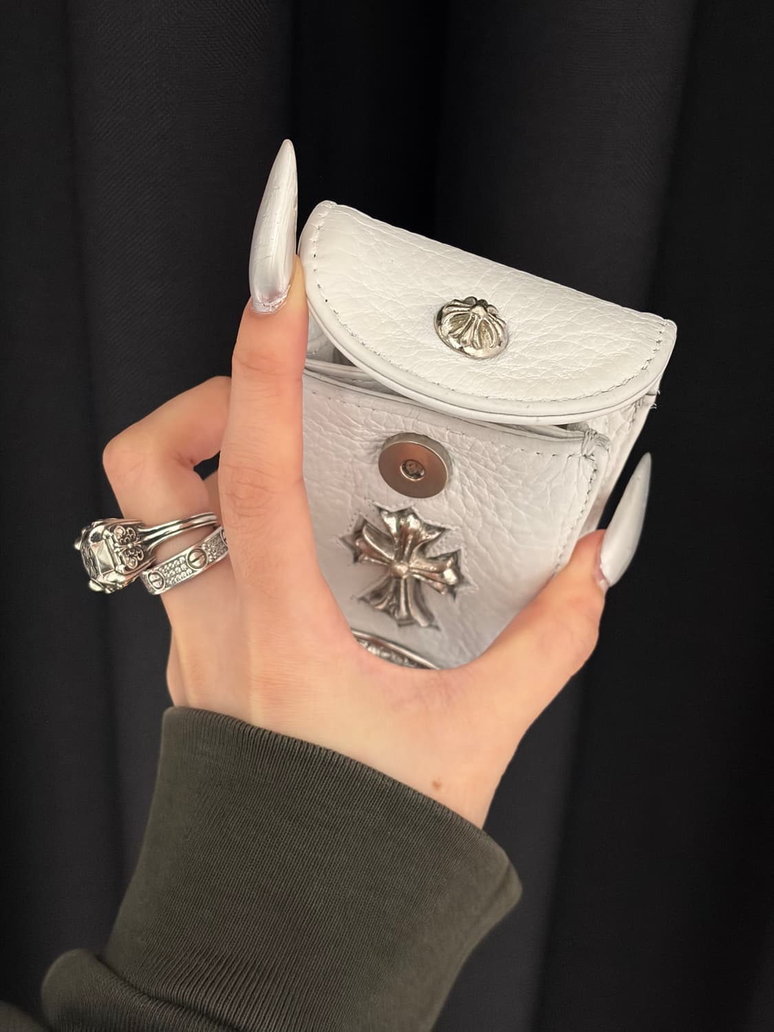 크롬하츠 레더 파우치 상품이미지3