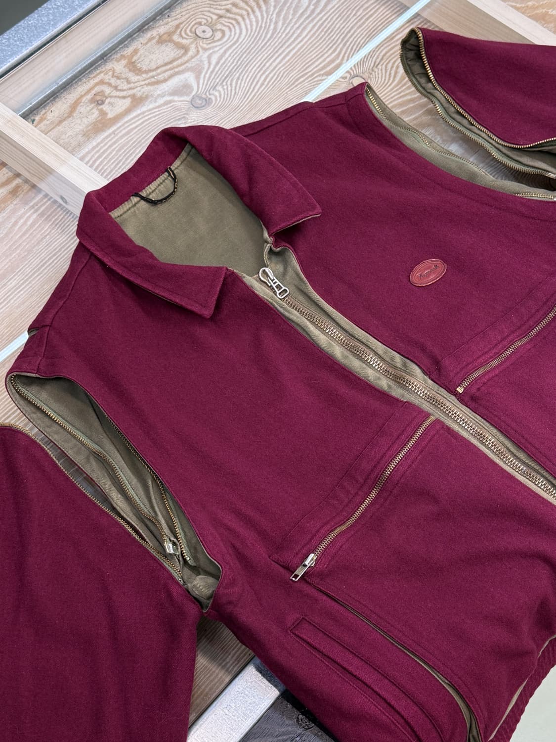 Facommable 90s 투웨이 트랜스폼 울 자켓 상품이미지4