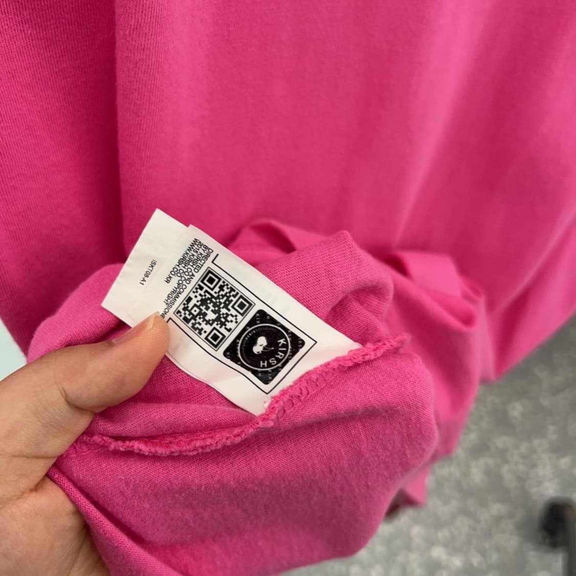 키르시 빅로고 프린팅 반팔티 95 C05012  상품이미지4