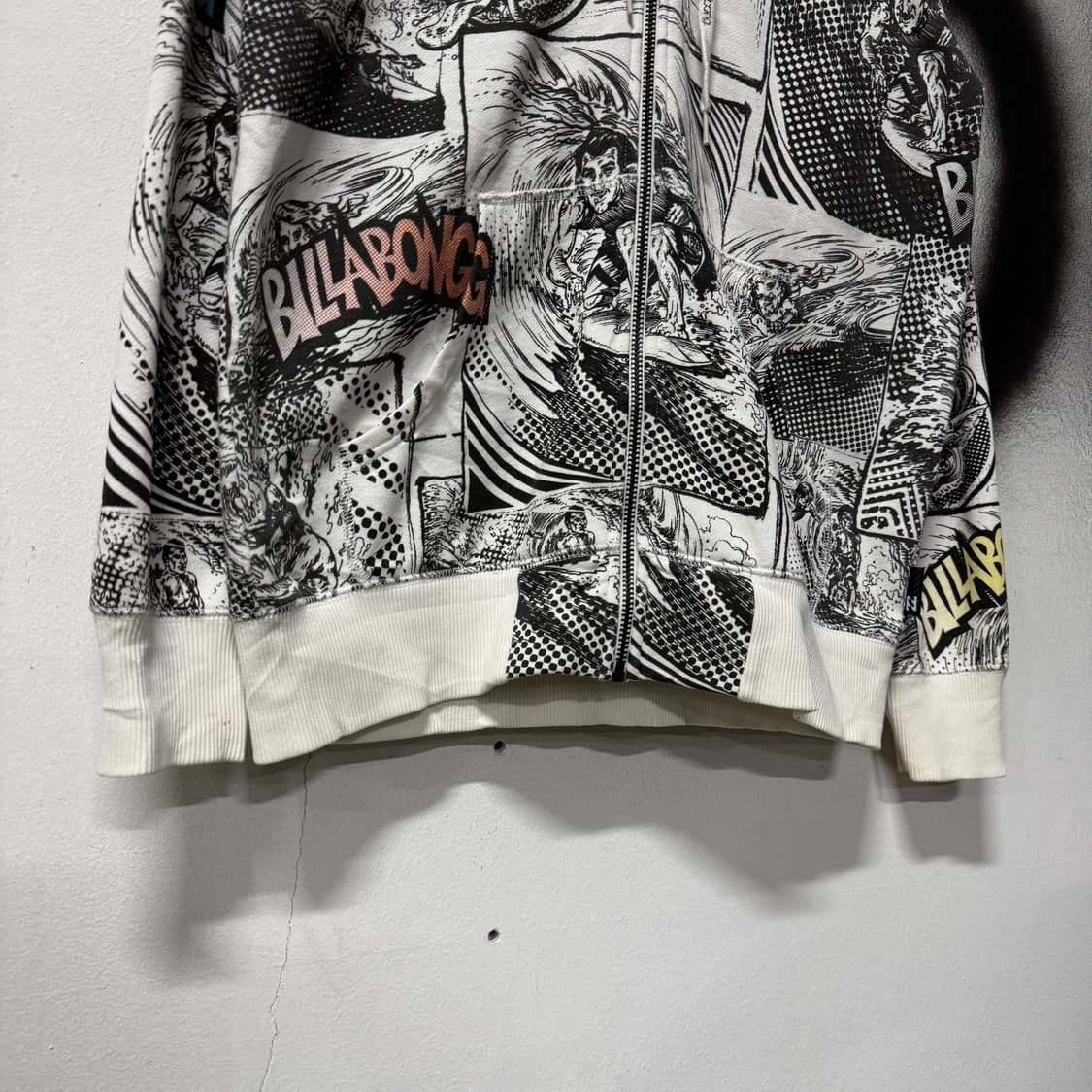 빌라봉 카툰 풀 패턴 풀 집업 후디 상품이미지4