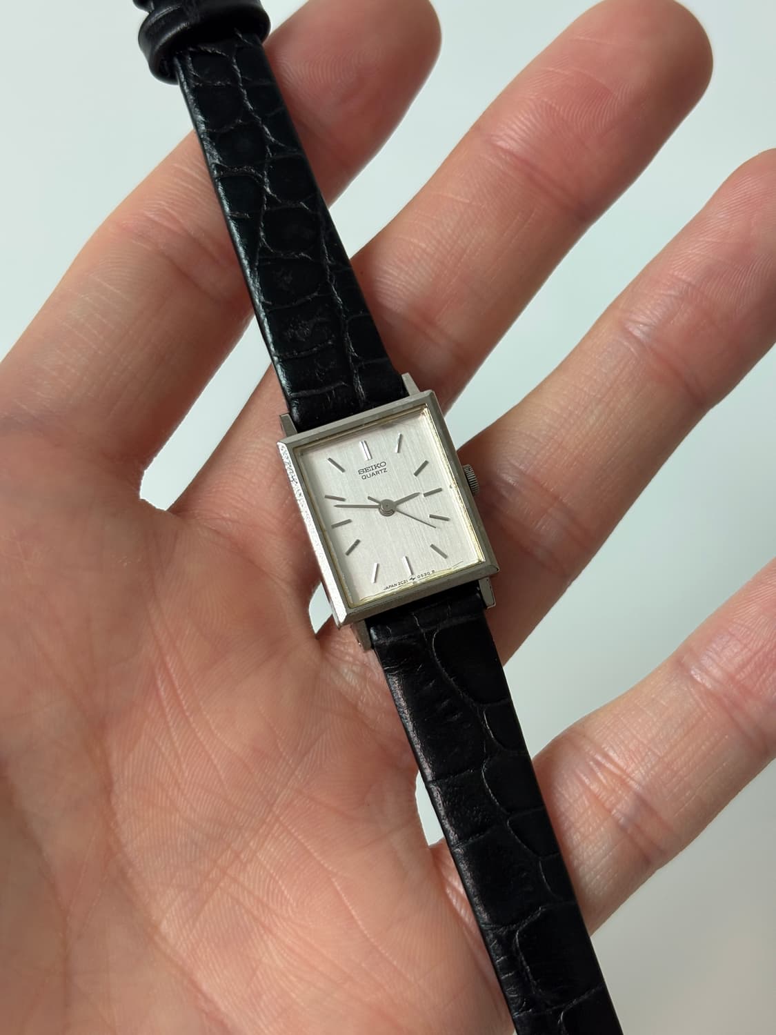 1980s Silver Square Ladies Quartz 상품이미지2