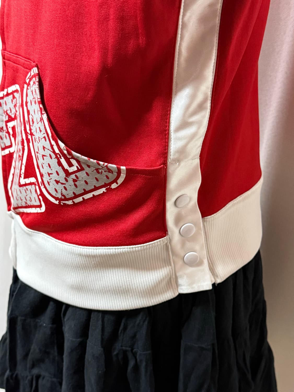 나이키 y2k 빈티지 레드 배색 트랙집업 M 상품이미지5
