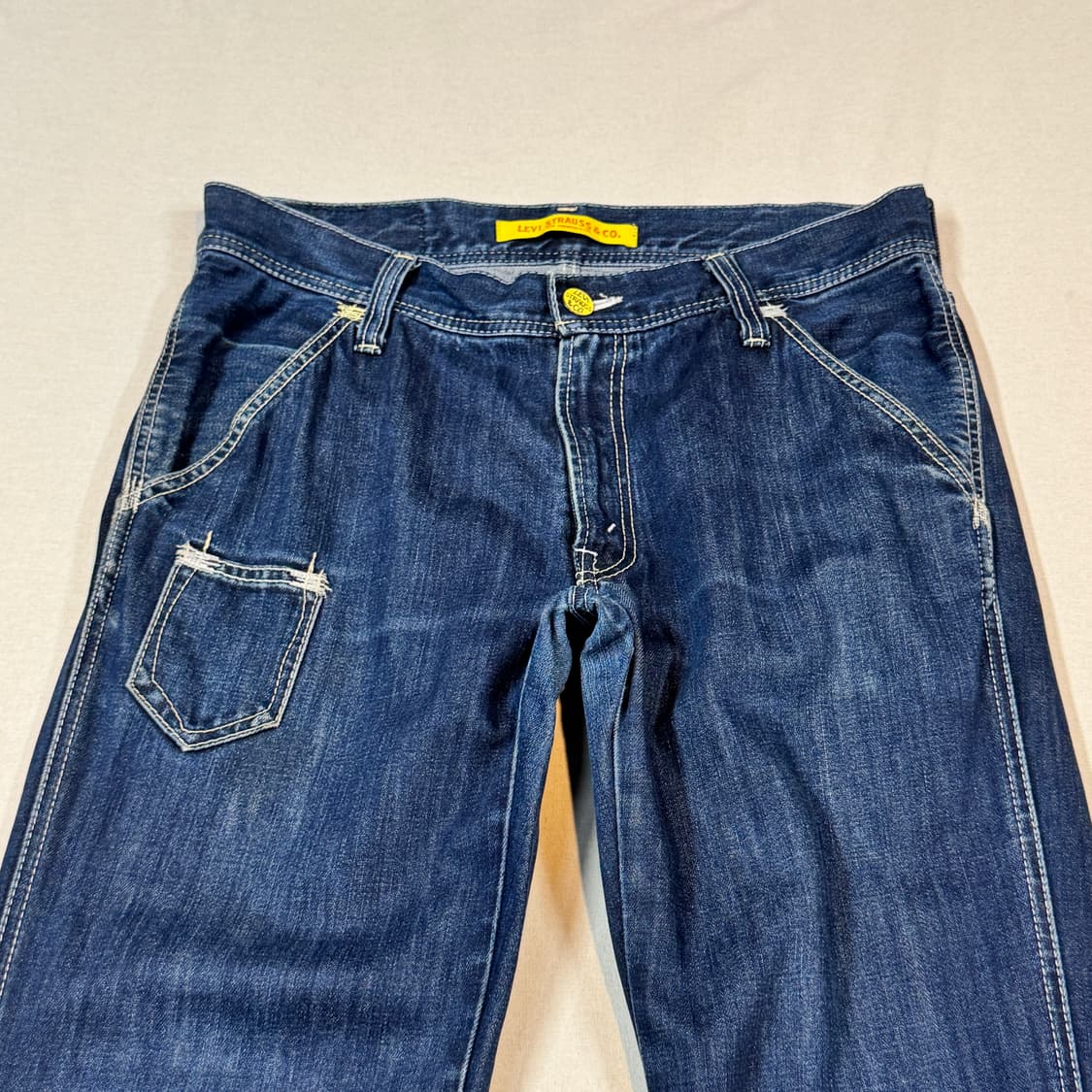 34inch) 리바이스 502 진청 스트레이트 핏 데님 청바지 상품이미지6