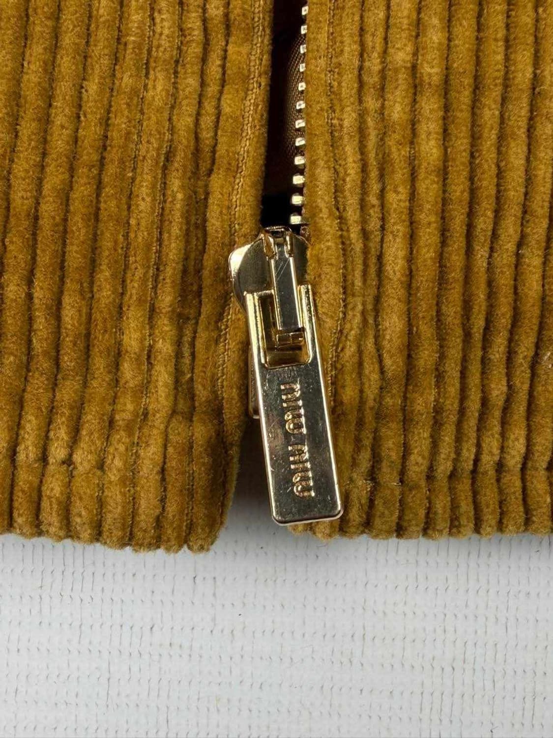 Miu Miu Corduroy Leather Collar Jacket 상품이미지4