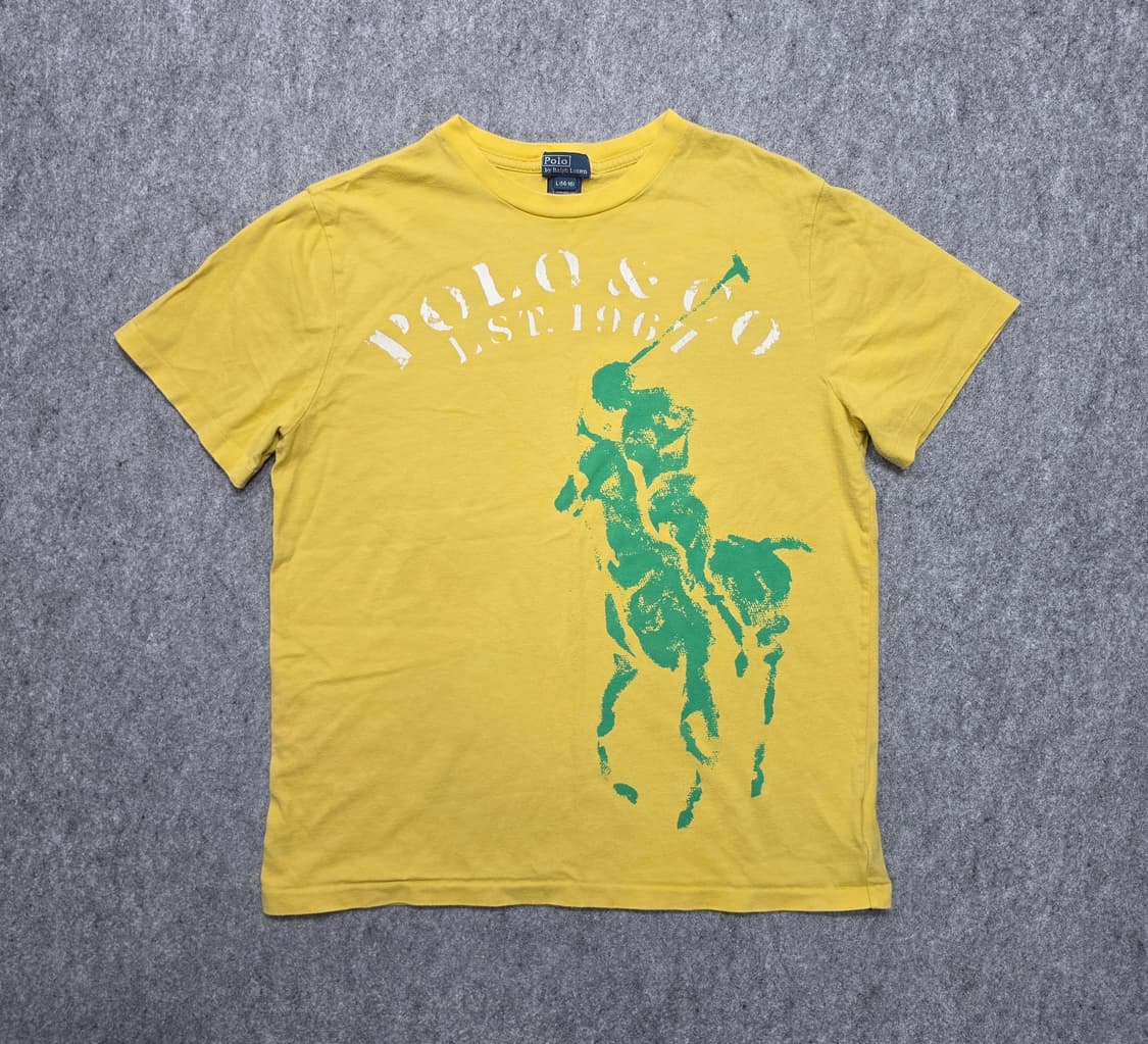폴로 랄프로렌 빈티지 Y2K 빅포니 그래픽 반팔티 보이즈 L 상품이미지1