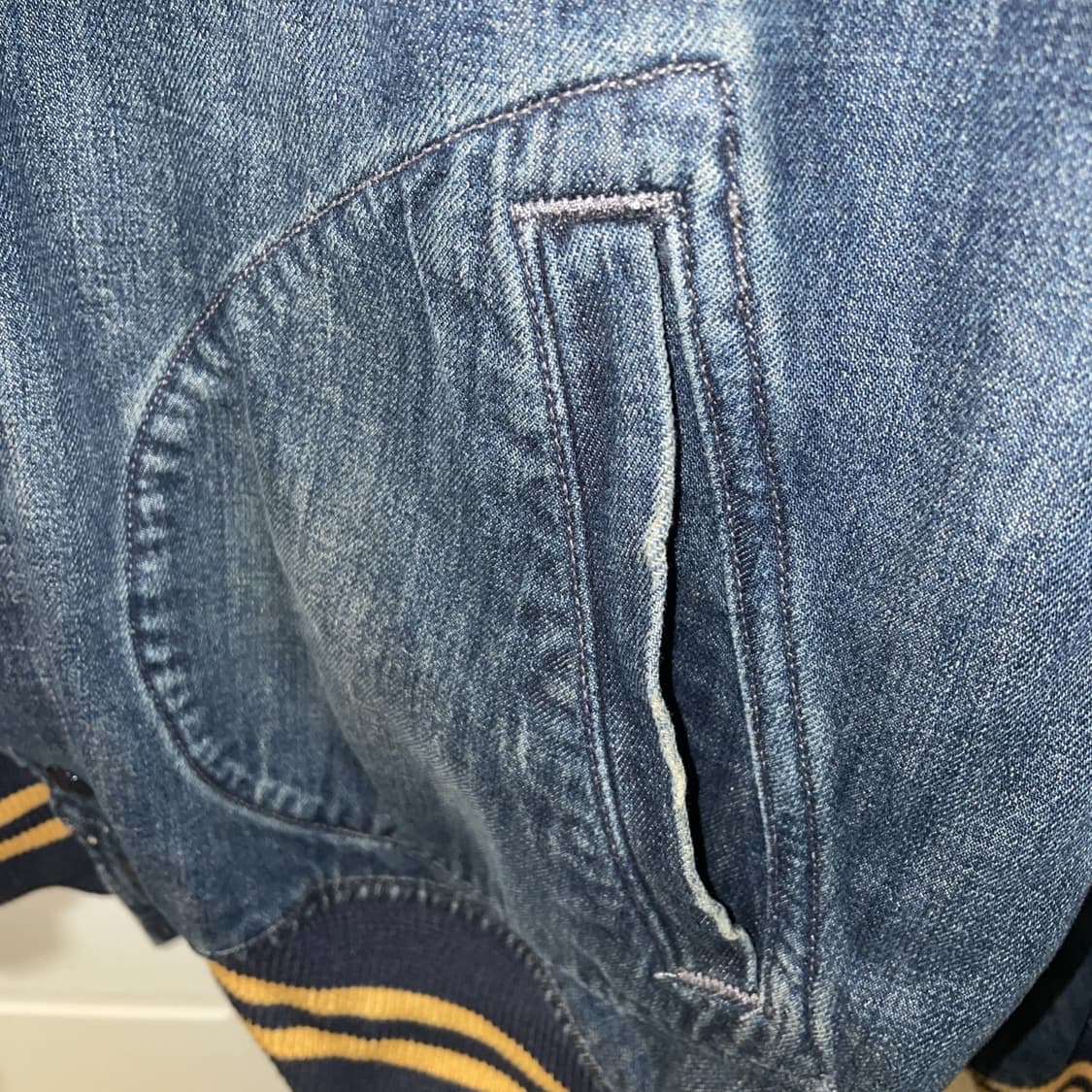 폴로 랄프 로렌 데님 바시티 자켓 XL 상품이미지6
