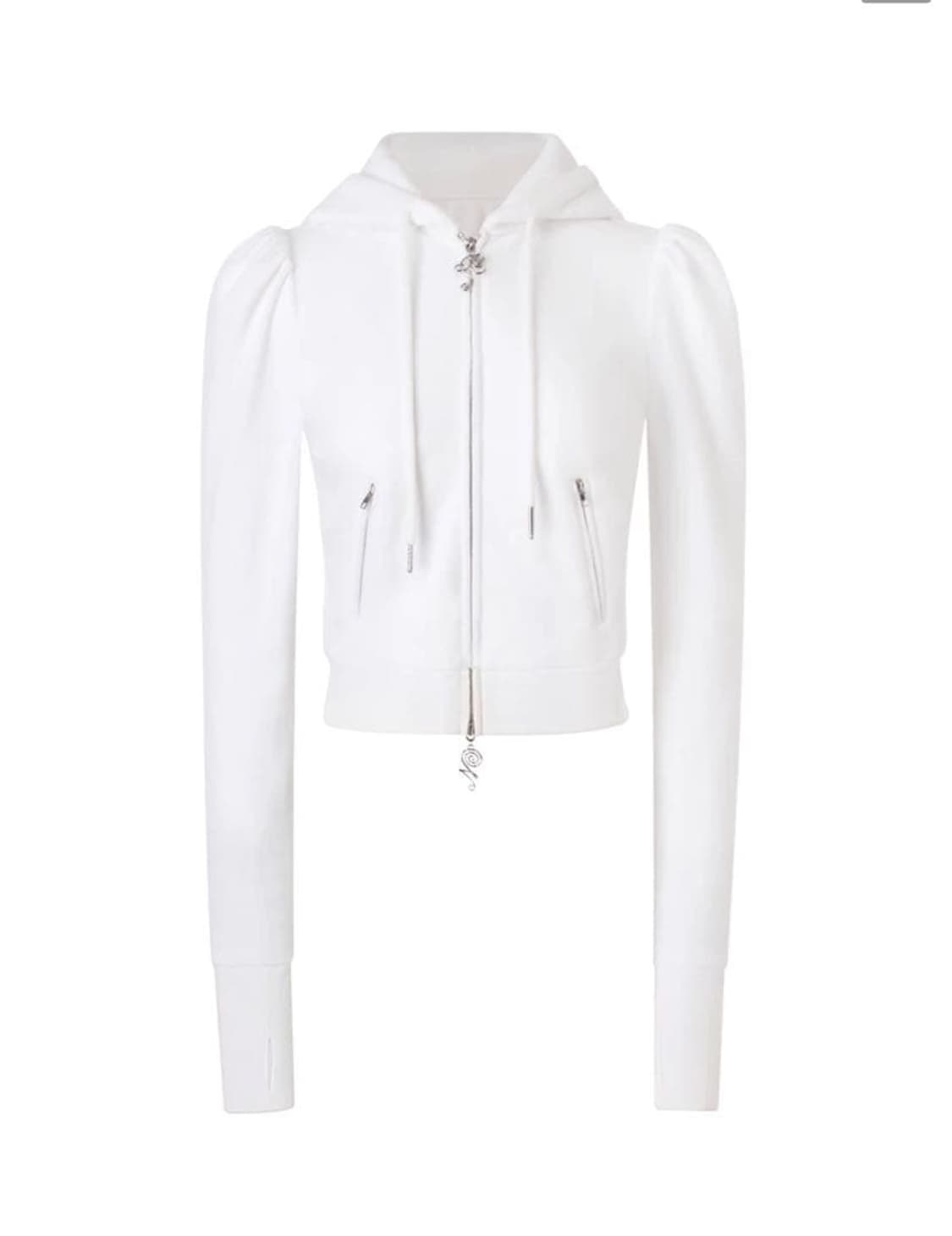 Nodress × Room SERVICE888 화이트 후드집업 Ssize 상품이미지4