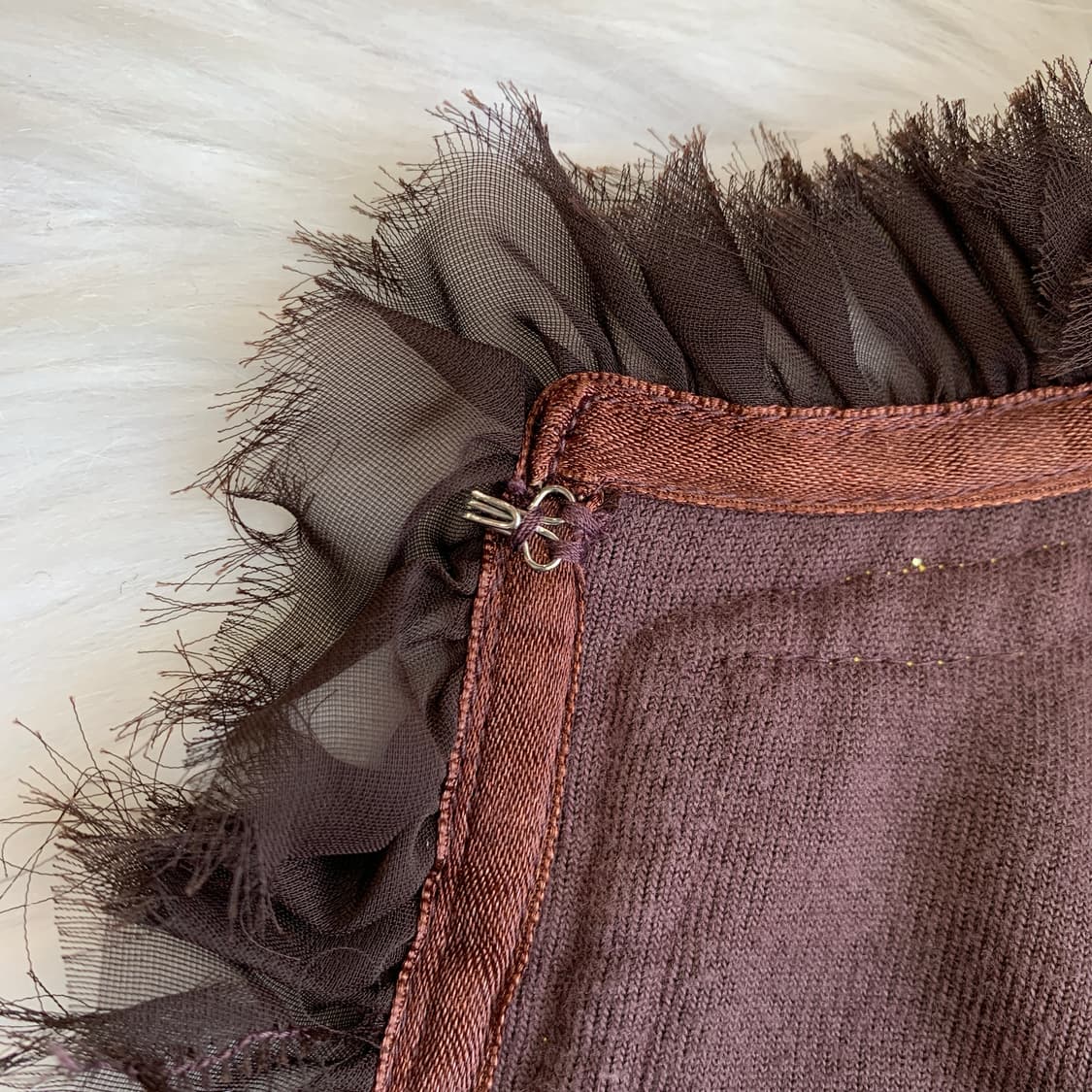 일본 빈티지 Larena 골드 테이핑 벨벳 가디건 1694 상품이미지5