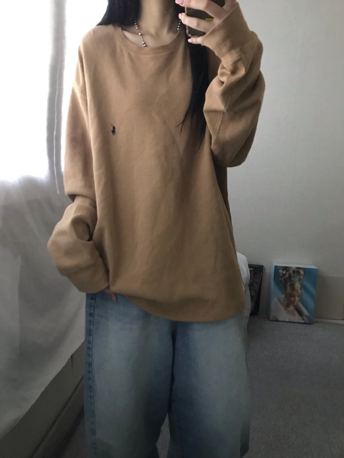 폴로 베이지 와플 롱슬리브 상품이미지6