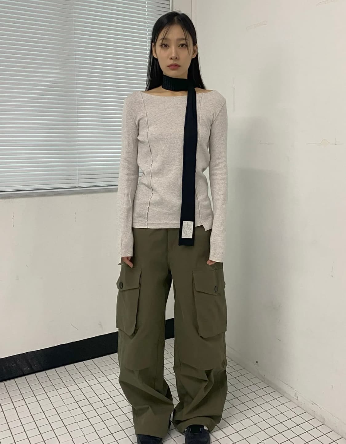 저지 스트라이프 스카프  상품이미지6