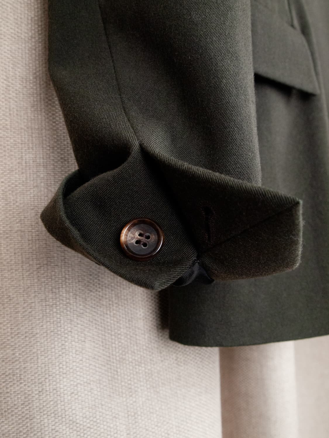 Virgin Wool Collarless Jacket 상품이미지5