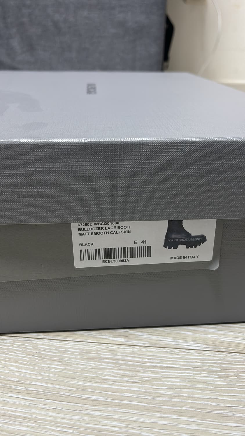 발렌시아가 불도저 레이스업 부츠 블랙 41 상품이미지5