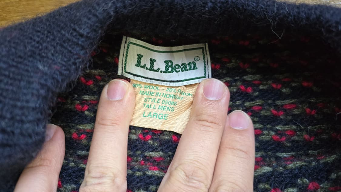 L.L.Bean 엘엘빈 버드아이 노르웨이 XL 상품이미지3