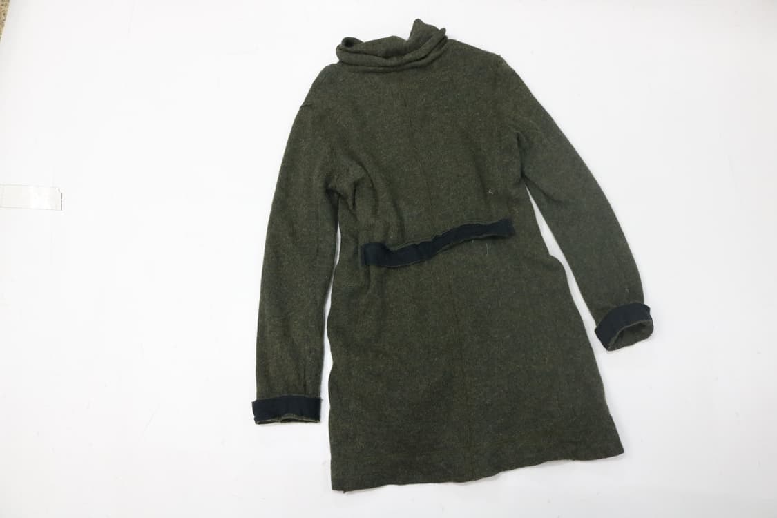 Pas de calais 파드칼레 빈티지 울 린넨 혼방 숄칼라 롱 가디건 상품이미지6