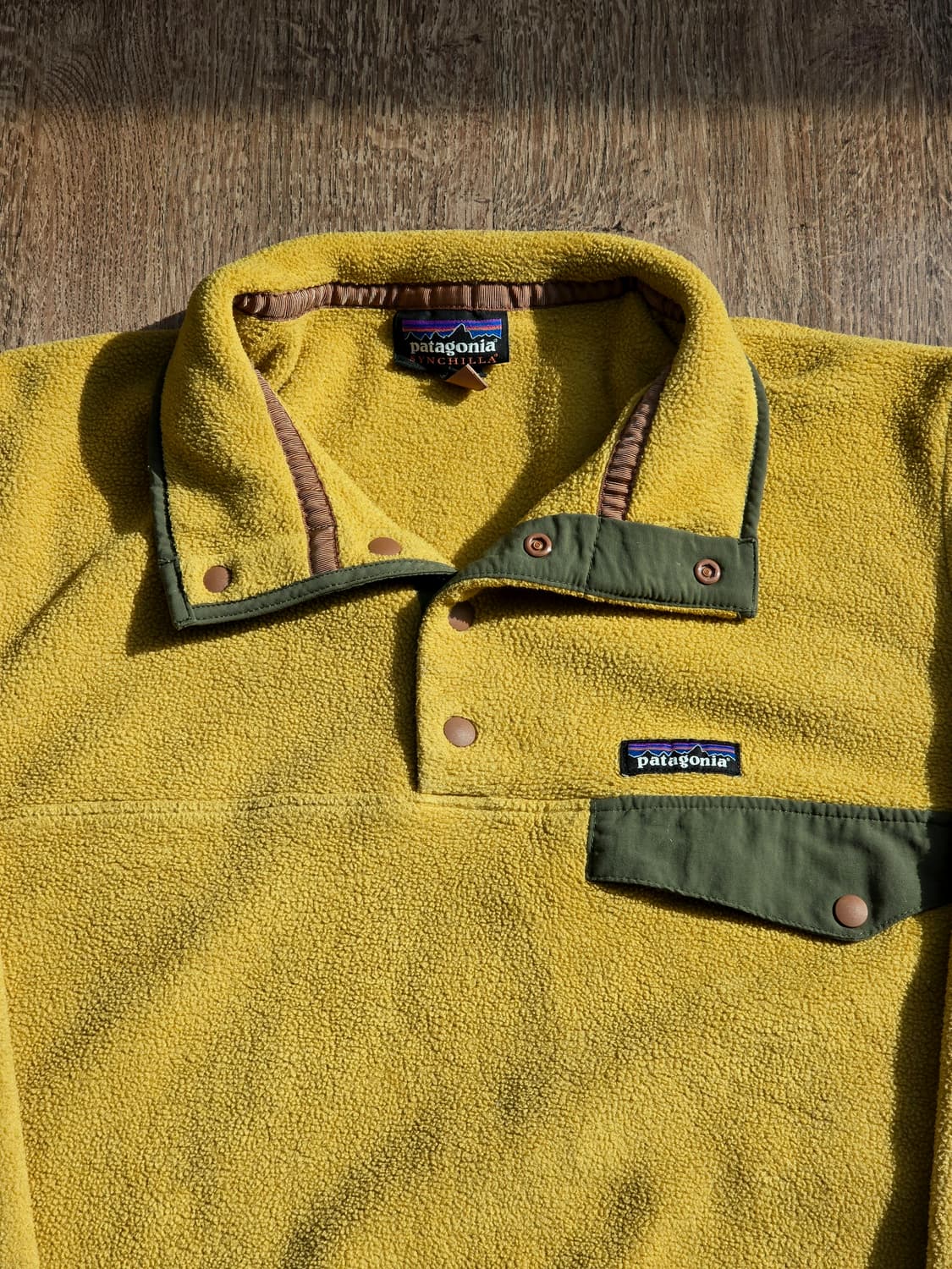 파타고니아 신칠라 스냅티 머스타드 / 올리브 L 상품이미지1