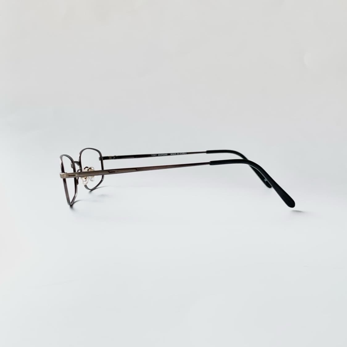 [픽키-685] 브라운 슬림 메탈 사각 안경 풀프레임 클래식 미니멀 상품이미지4