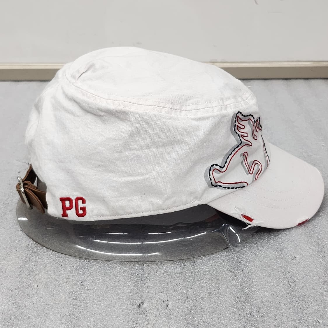 파리게이츠 정품 골프 모자 빈티지 화이트 상품이미지5