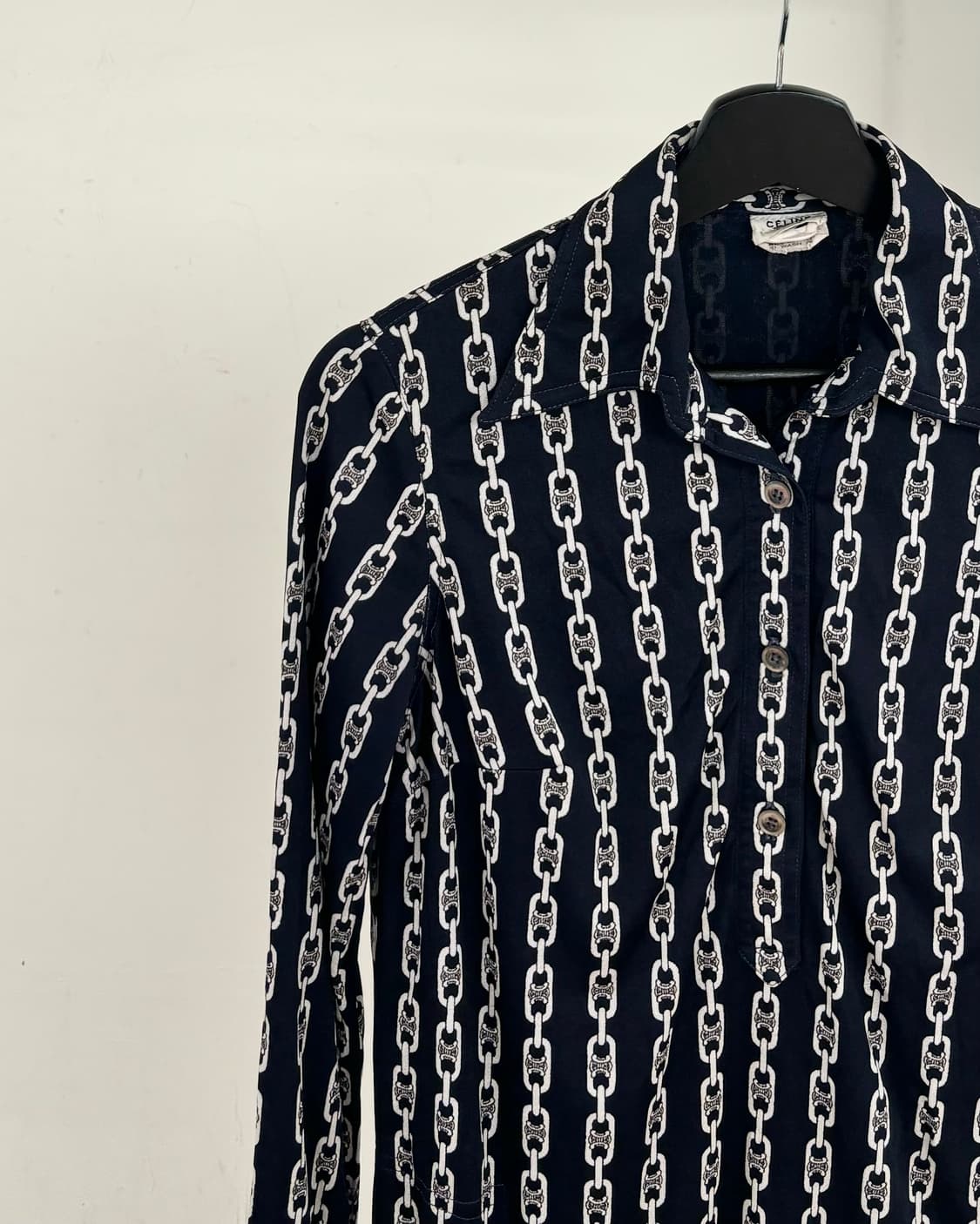 셀린느 체인 패턴 롱 슬리브 원피스 상품이미지3