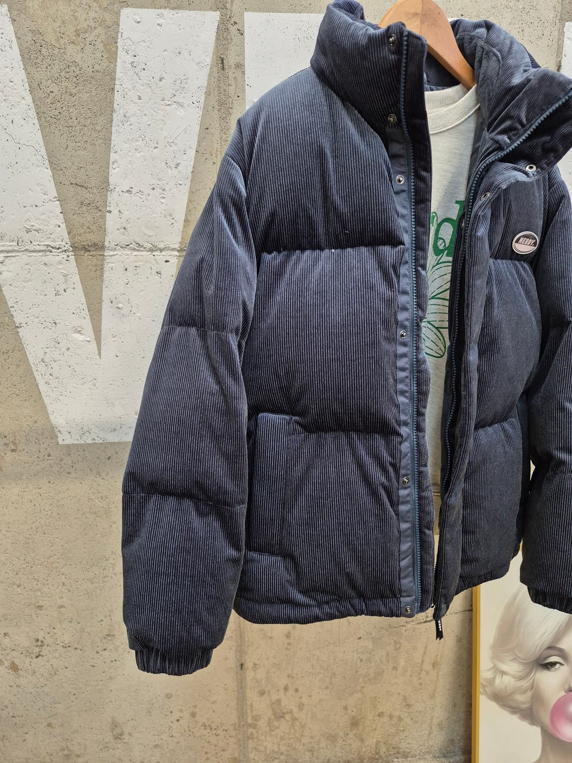 널디 큐드로이 벨벳 다운팡팡 패딩자켓 상품이미지5