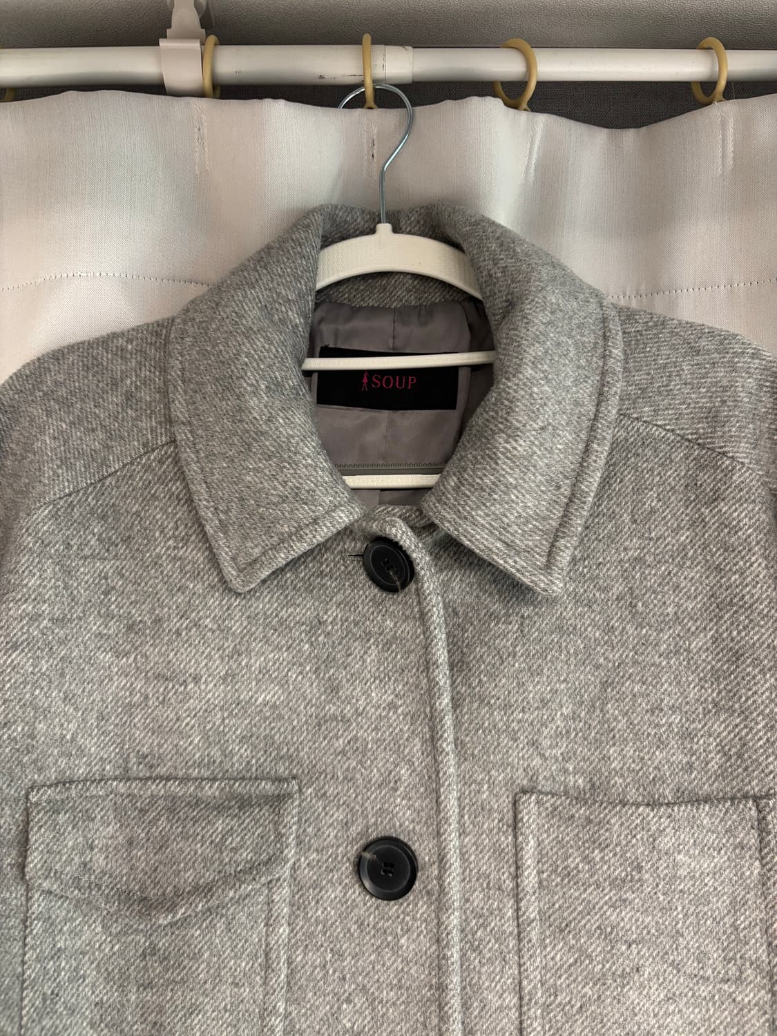 SOUP 롱 코트 회색 숩 코트 그레이 상품이미지3