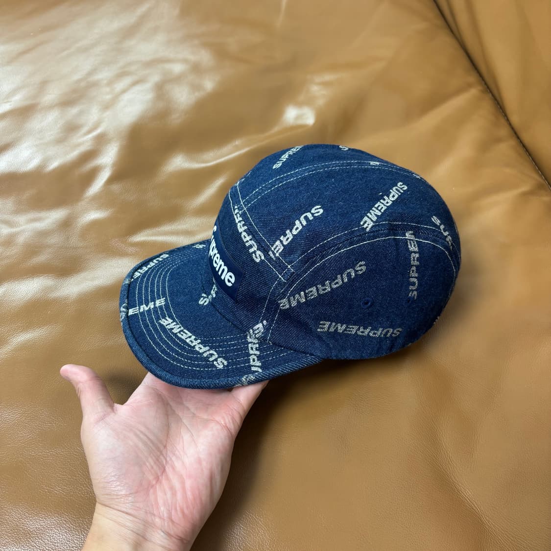 Supreme 슈프림 워시드 데님 캠프캡 모자 (Washed Denim) 상품이미지4