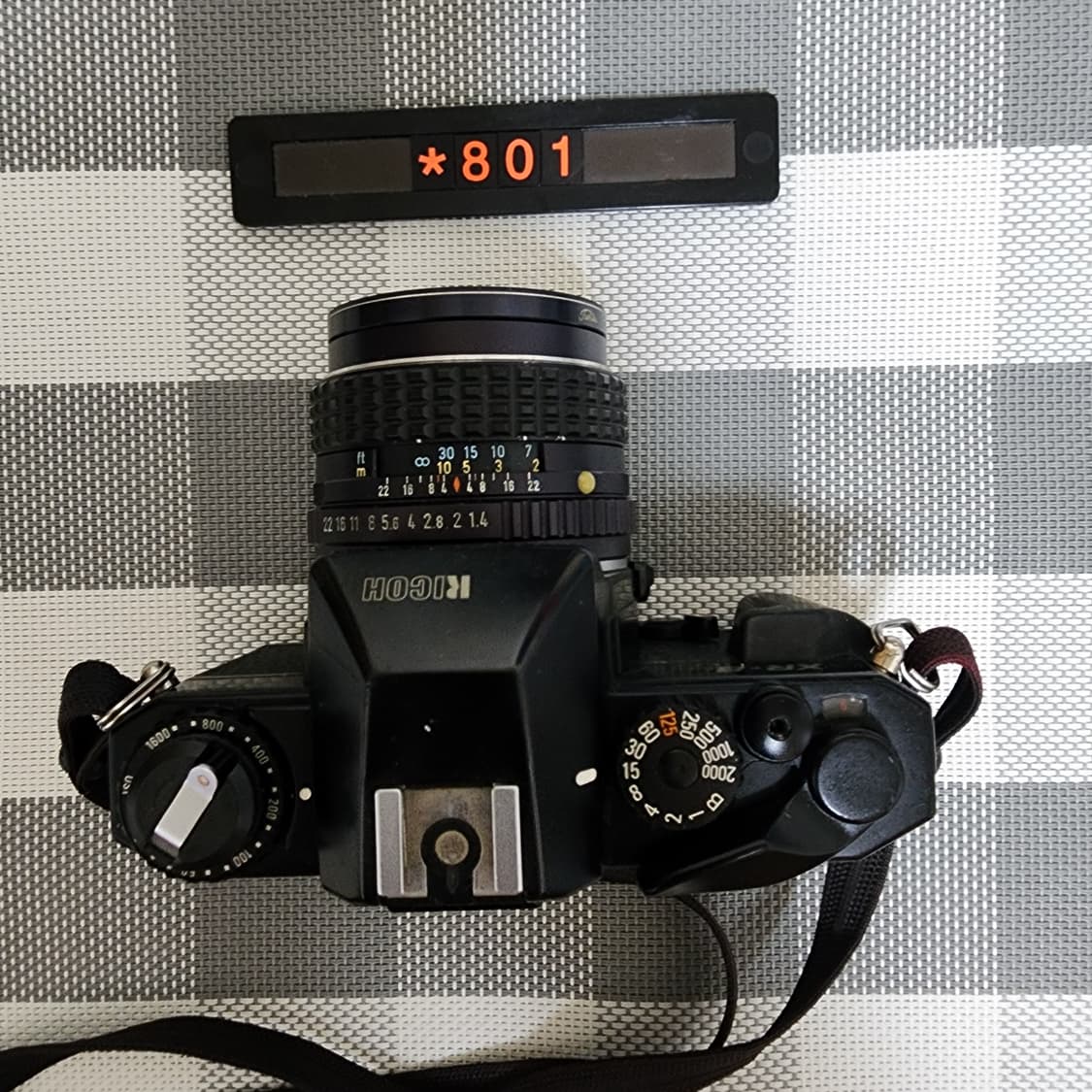 리코 XR-8 필름카메라 블랙바디 1.4 단렌즈 상품이미지3