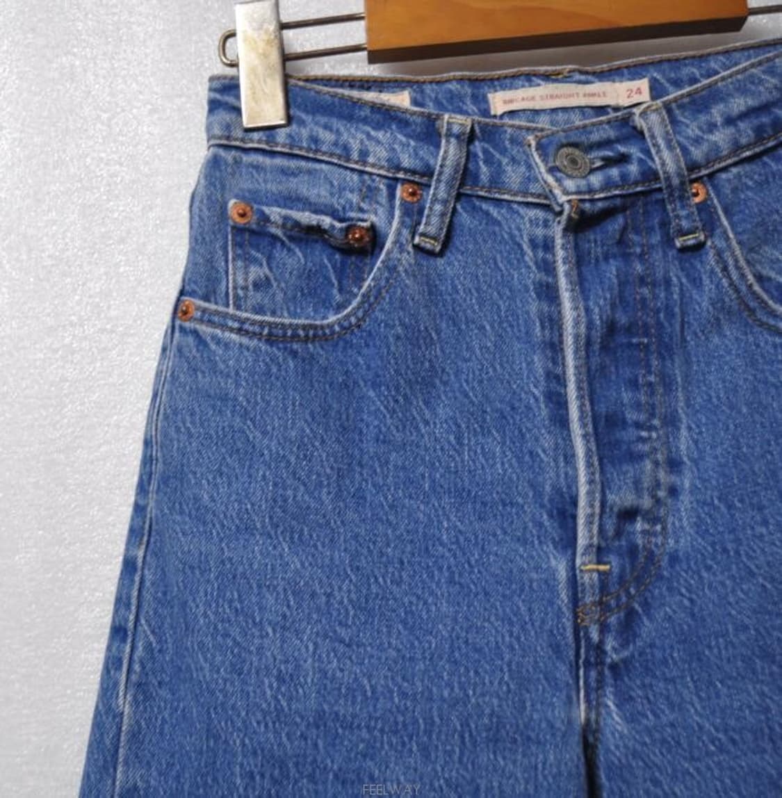 리바이스/여성립케이지스트레이트앵클진(허리23~24) 상품이미지5