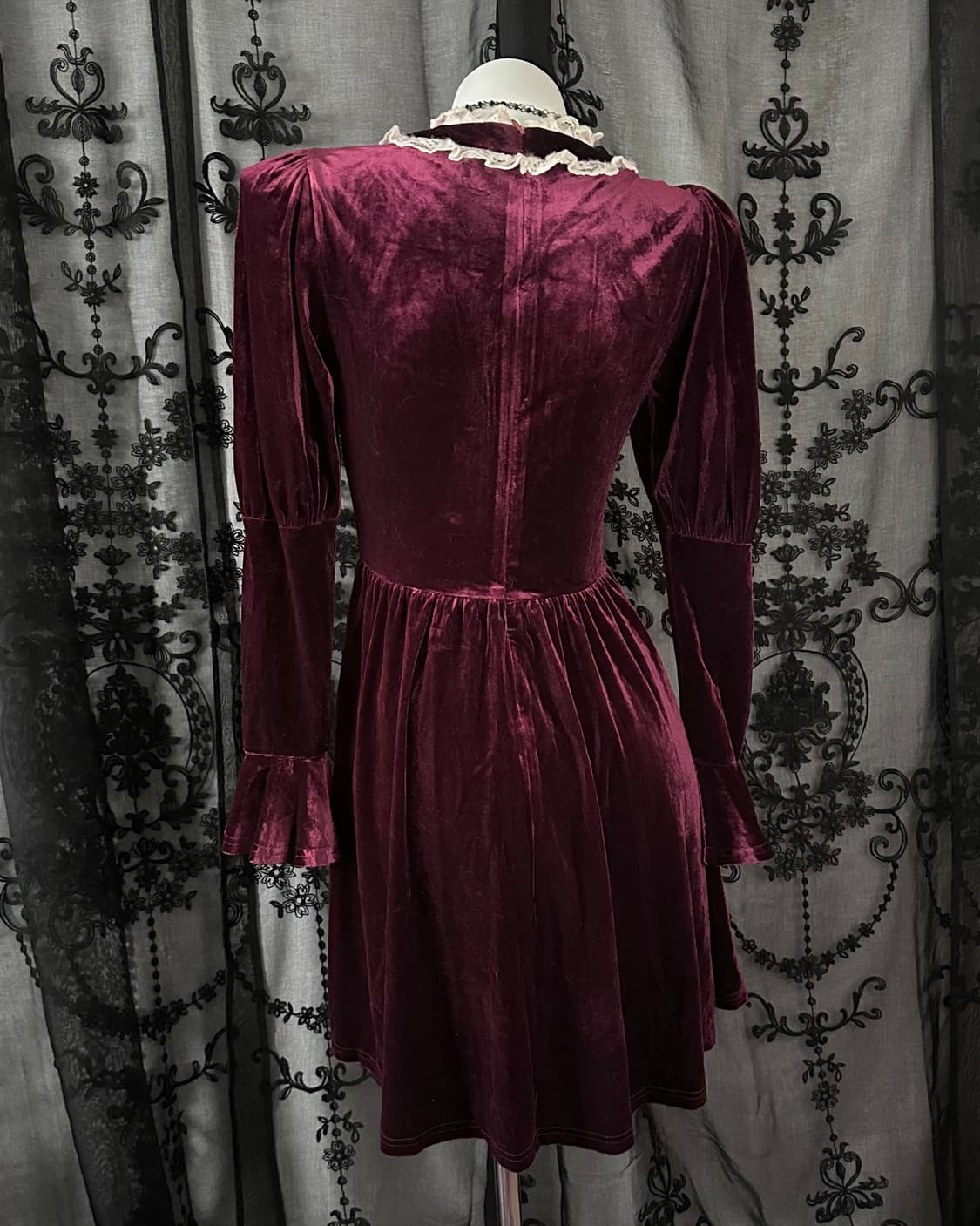 DARK IN LOVE velvet Gothic dress 상품이미지3