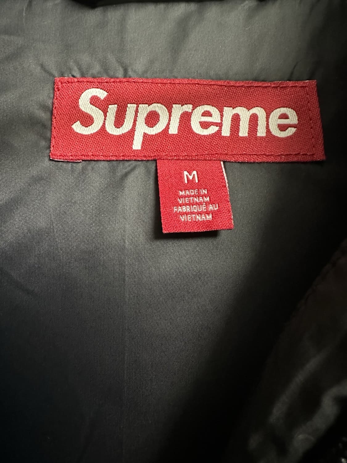 슈프림 마이크로 다운 하프 집 후드 풀오버 블랙 상품이미지3