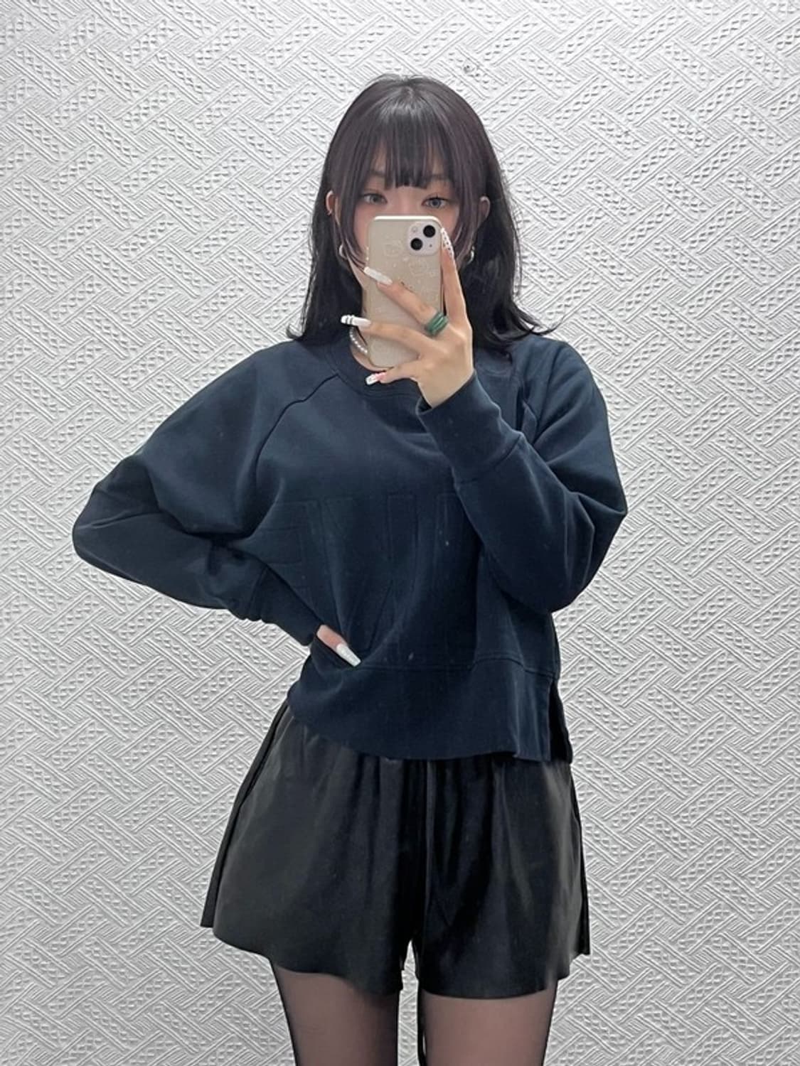 나이키 올드스쿨 드라이핏 아플리케 세미크롭 맨투맨 L C10960 상품이미지2