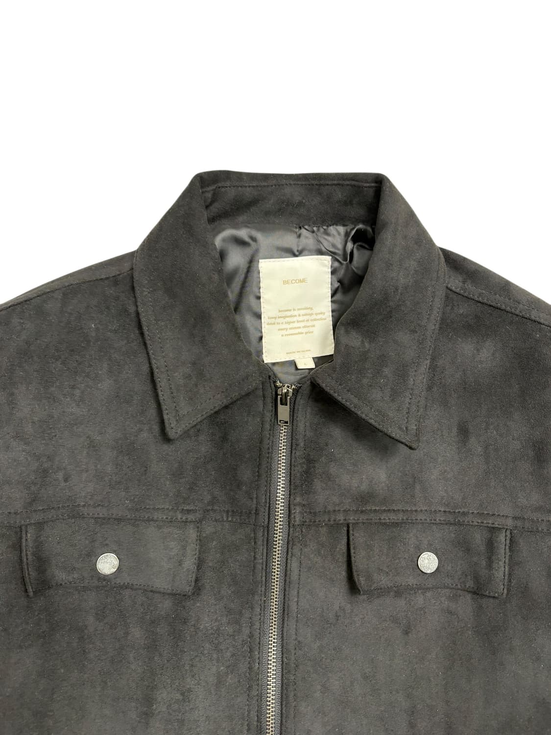 BECOME 스웨이드 자켓 블랙  상품이미지5