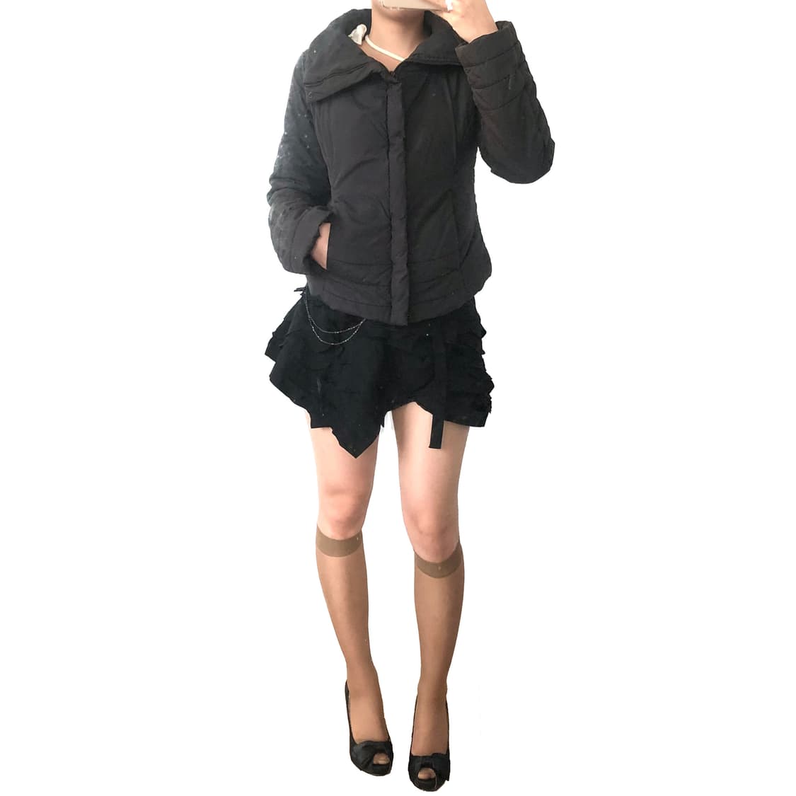 Comme des garcons 꼼데가르송 릴리 랩 스커트 상품이미지9