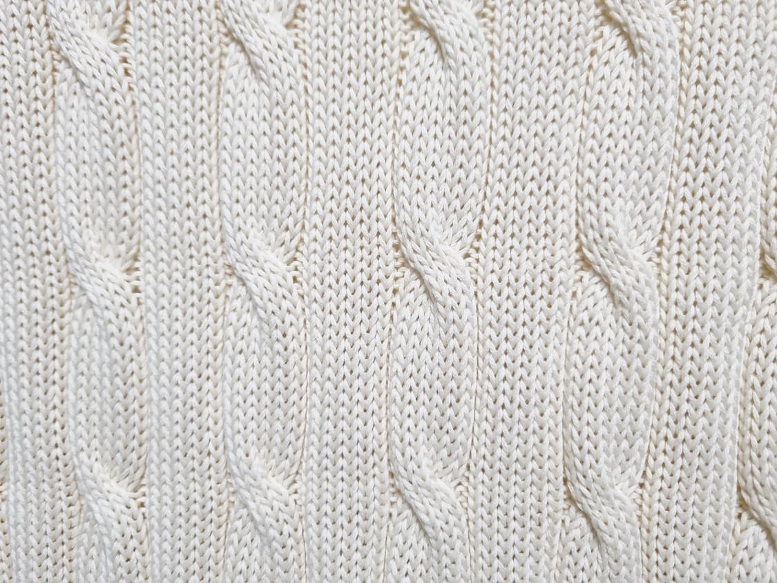 여성 QR인증 폴로 피마 코튼 아이보리 긴팔 케이블 꽈배기 니트 스웨터 상품이미지6