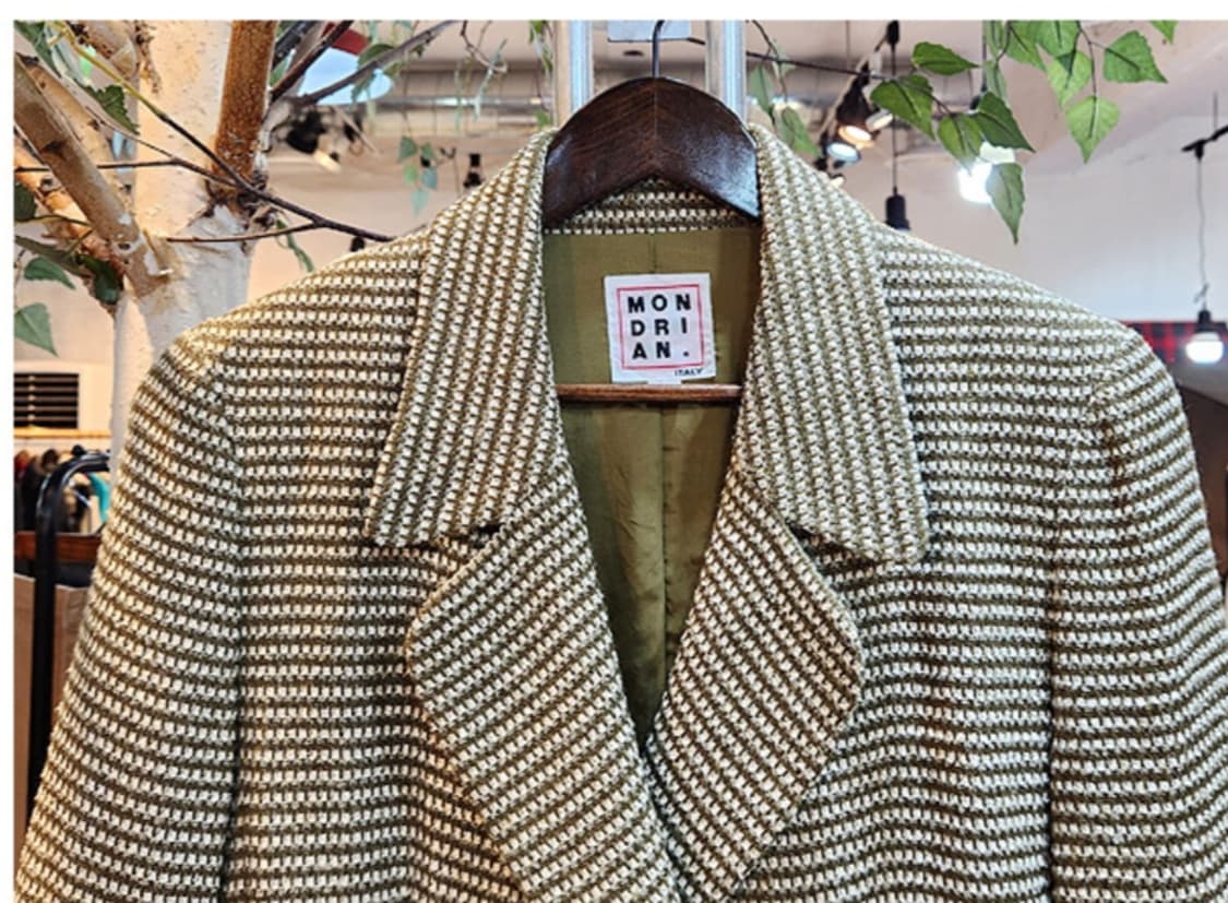 MONDRIAN ITALY 빈티지 울 블렌드 더블 버튼 자켓 상품이미지3