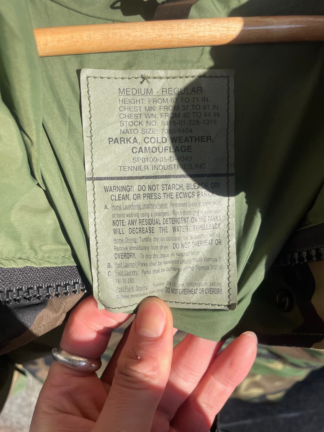 U.S. Army ECWCS Woodland Parka (1st Gen) 상품이미지10