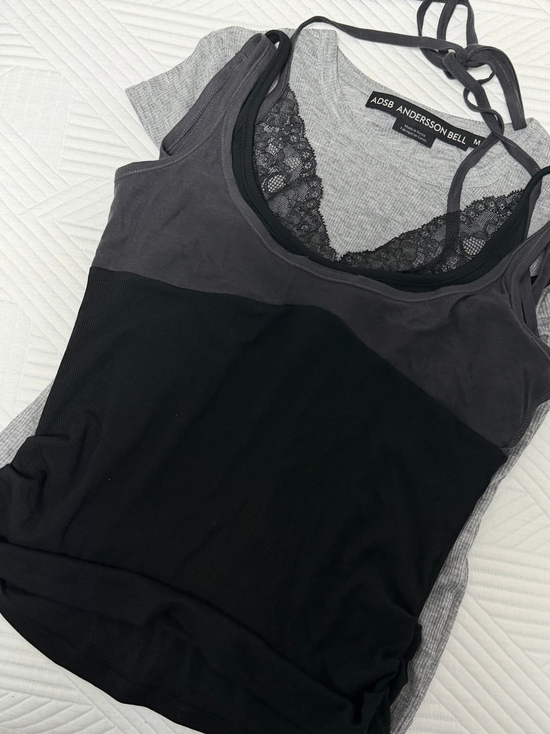 앤더슨벨 UPSIDE-DOWN LAYERED T-SHIRT atb1556 상품이미지4
