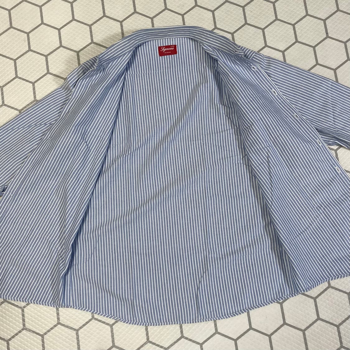 (XL) 00s 슈프림 스트라이프 옥스포드 셔츠 상품이미지6