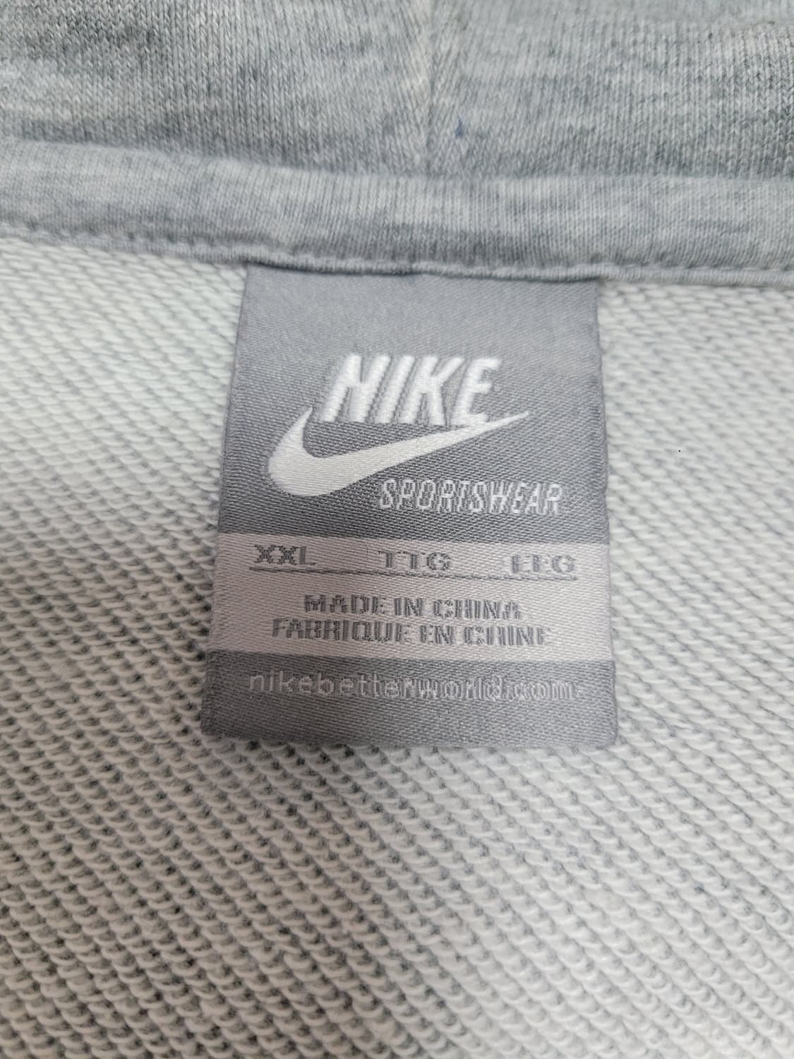 나이키 USAFT 후드 집업 그레이 XXL 상품이미지5