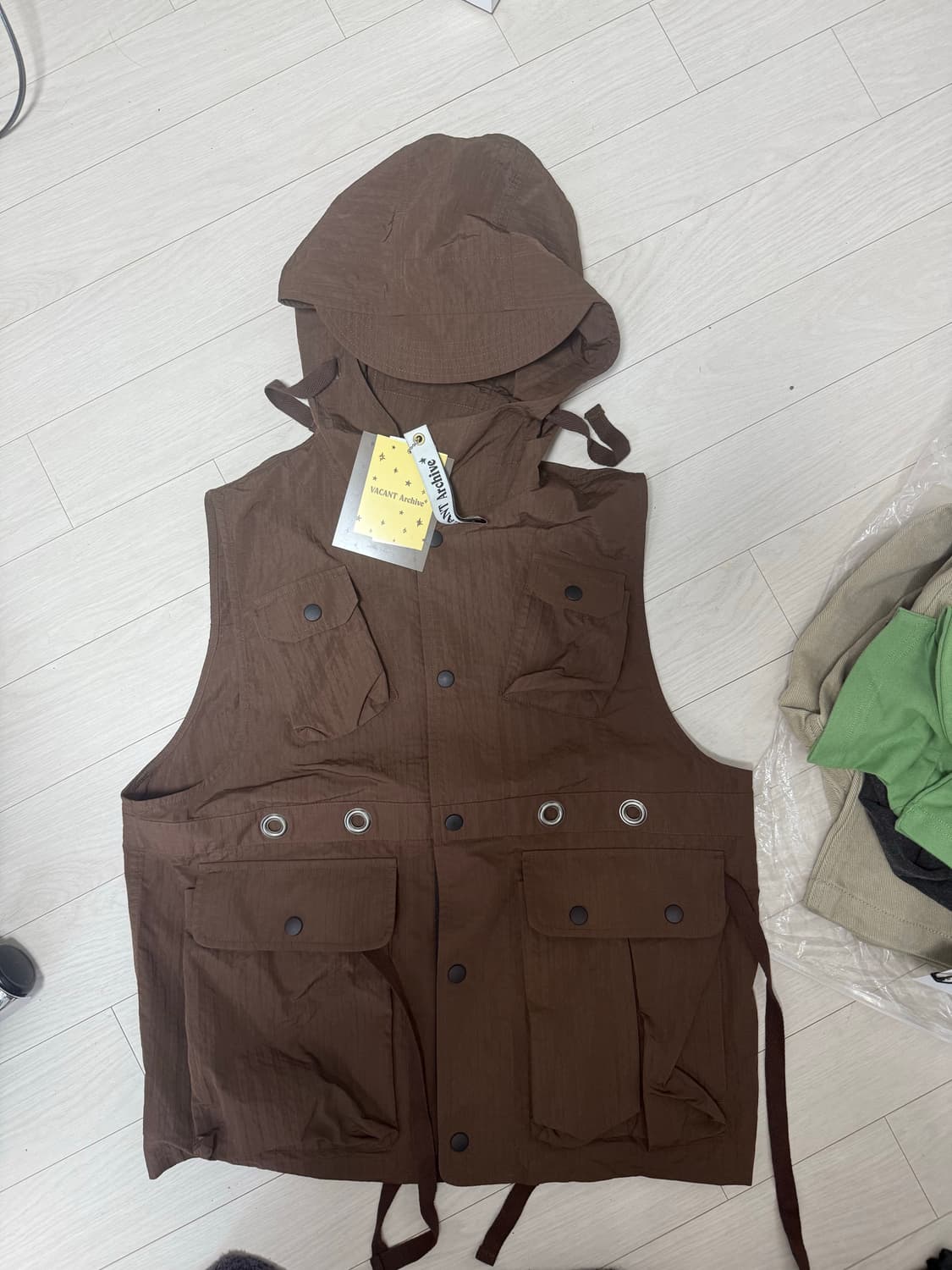 vacant archive 카고 후드 베스트 상품이미지3