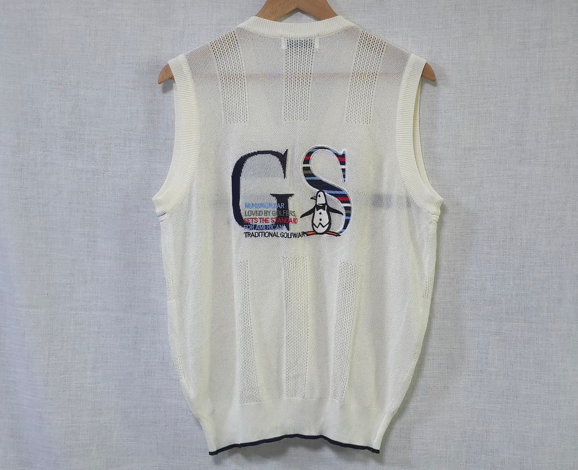 먼싱웨어 일본수입 정품 니트 베스트 골프웨어 여름 조끼 여성 77 상품이미지1