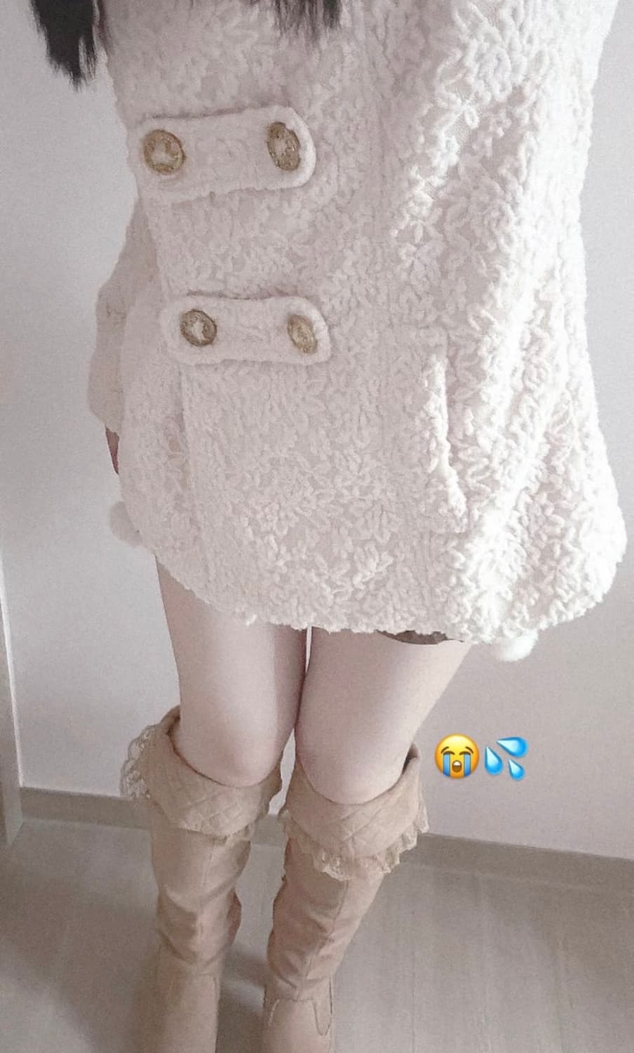 리즈리사 히메갸루 라떼갸루 베이비핑크 대대장 코트 원피스 세트  상품이미지4