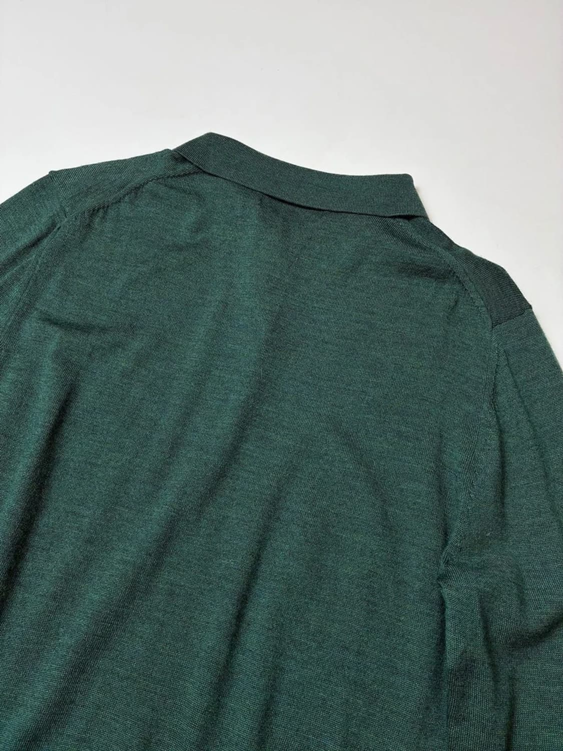 브룩스브라더스 자수 로고 울 니트 카라 롱슬리브 PN8512 상품이미지5