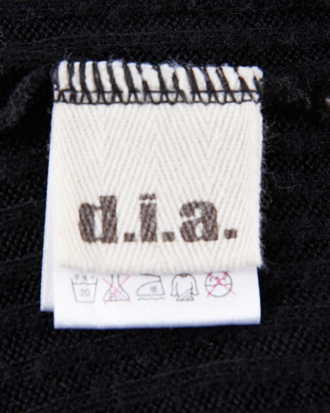 d.i.a 백 집업 디테일 골지 긴팔 슬리브리스 상품이미지5