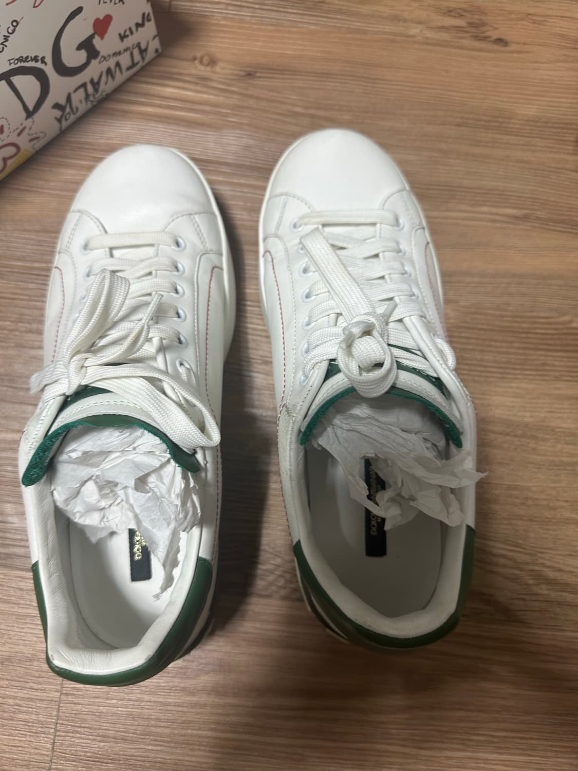 돌체앤가바나 포르토피노 스니커즈 41 그린 상품이미지3