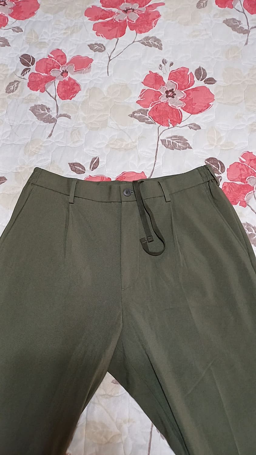 유니클로 와이드 스판팬츠 34인치 기장106 상품이미지4