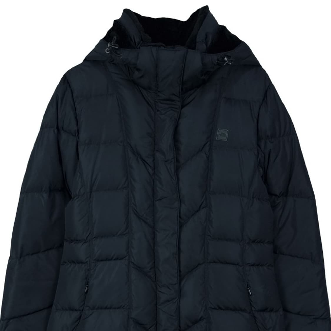 [노스페이스] 구스다운 후드 롱 패딩 블랙 M17678 상품이미지4