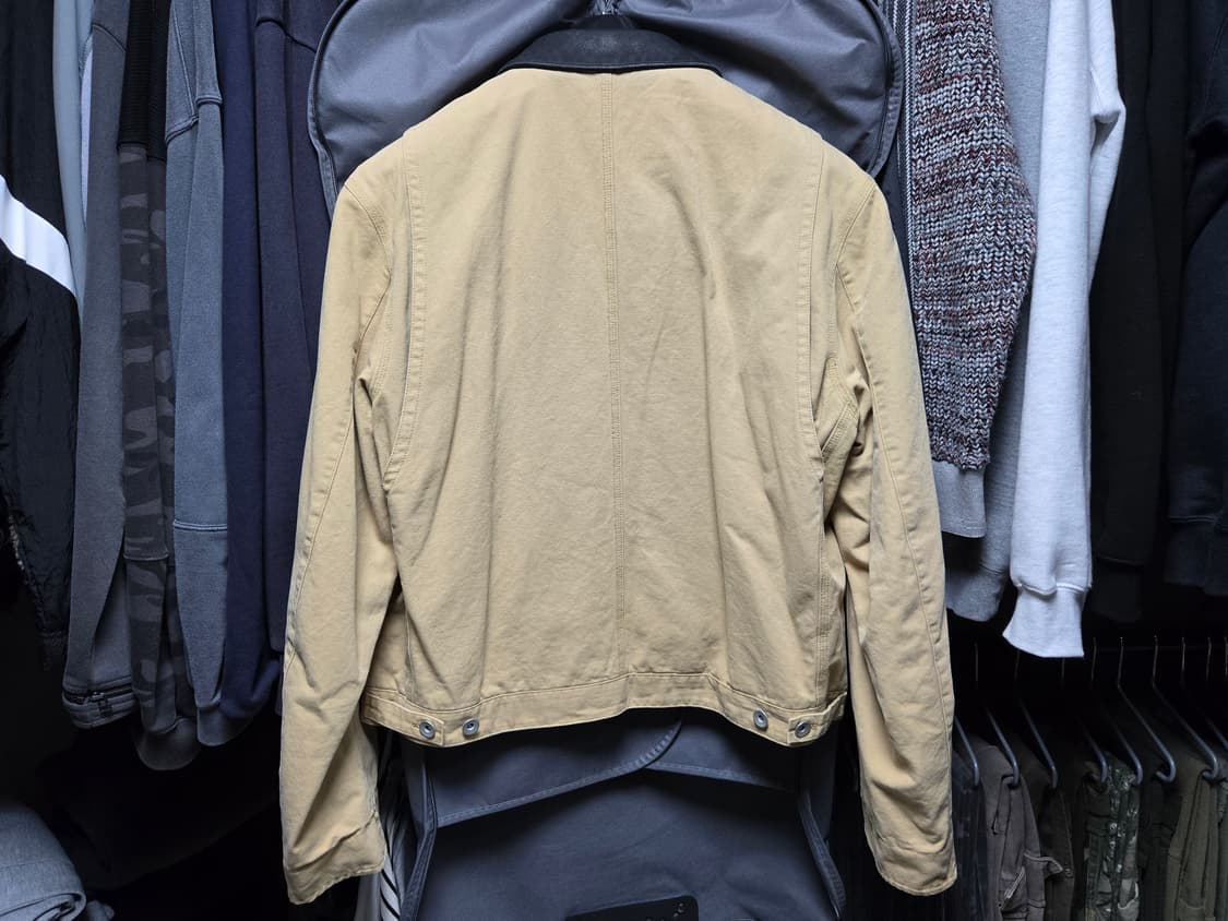 [판매](L)토니웩 레더 카라 워크 자켓 - 페디드 베이지 상품이미지2